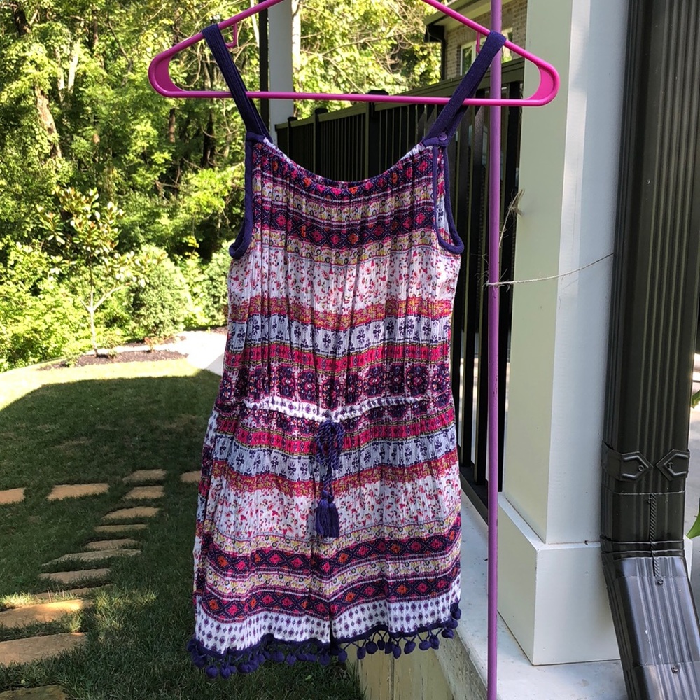 Girls Zoe & Rose Patterned Romper